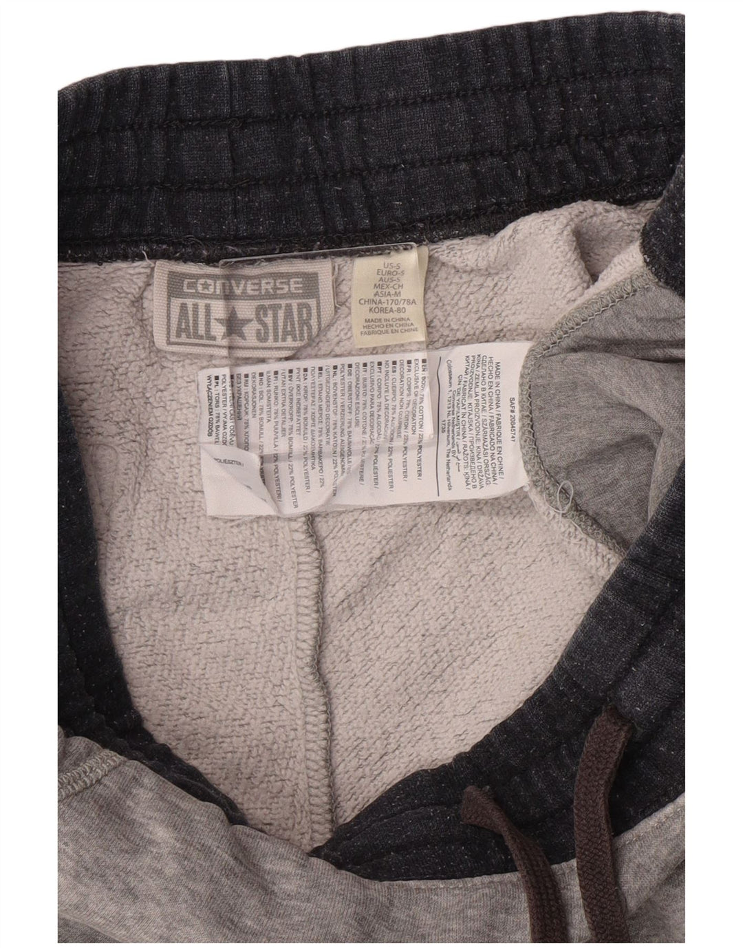 Converse Short décontracté All Star Graphic pour homme Petit W28 Gris Coton