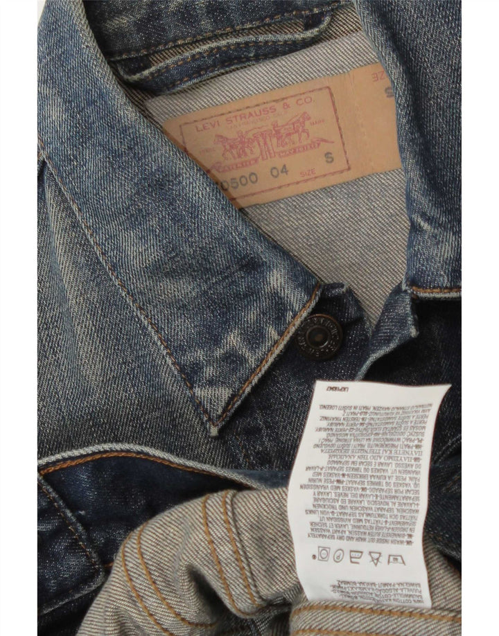 Levi's Veste en jean pour homme UK 36 Small Bleu marine Coton