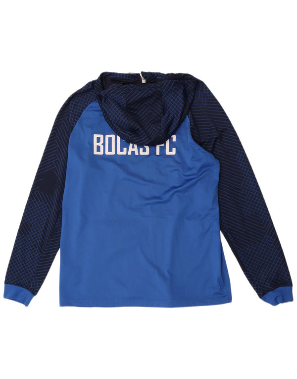 Nike Bocas F.C. Pull à capuche zippé graphique XL Bleu Colourblock