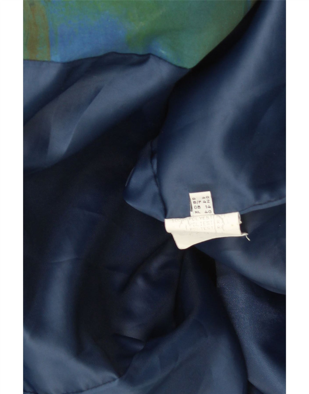 Sympatex Veste rembourrée à motif abstrait pour homme UK 14 Grand Vert Rétro