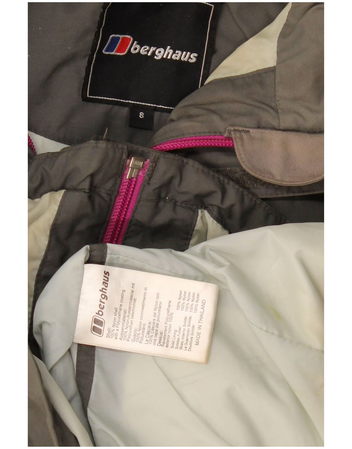Berghaus Veste coupe-vent surdimensionnée pour femme UK 8 Small Kaki Nylon