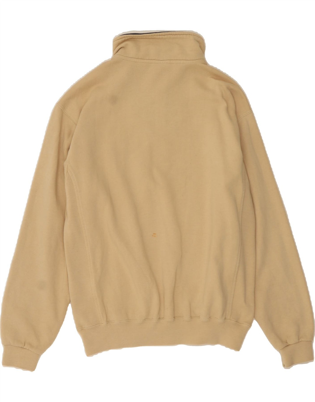 CHAMPION Mens Zip Neck Sweatshirt Jumper Medium Beige Cotton Vintage Champion and Second-Hand Champion from Messina Hembry 