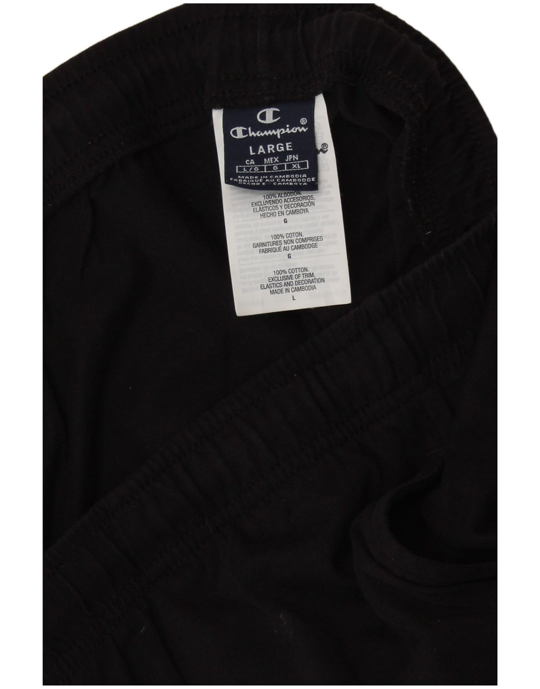 CHAMPION Pantalon de Survêtement Homme Large Noir Coton
