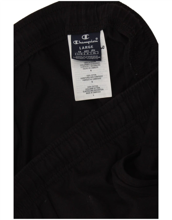 CHAMPION Pantalon de Survêtement Homme Large Noir Coton