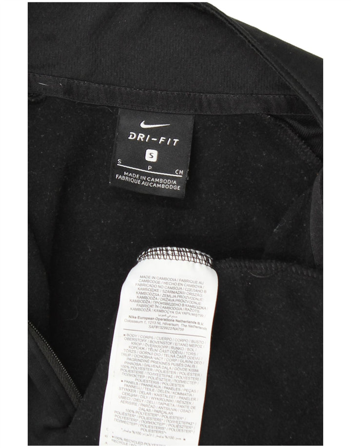 Nike Haut de survêtement Dri Fit Graphic pour homme avec col zippé Noir Taille S