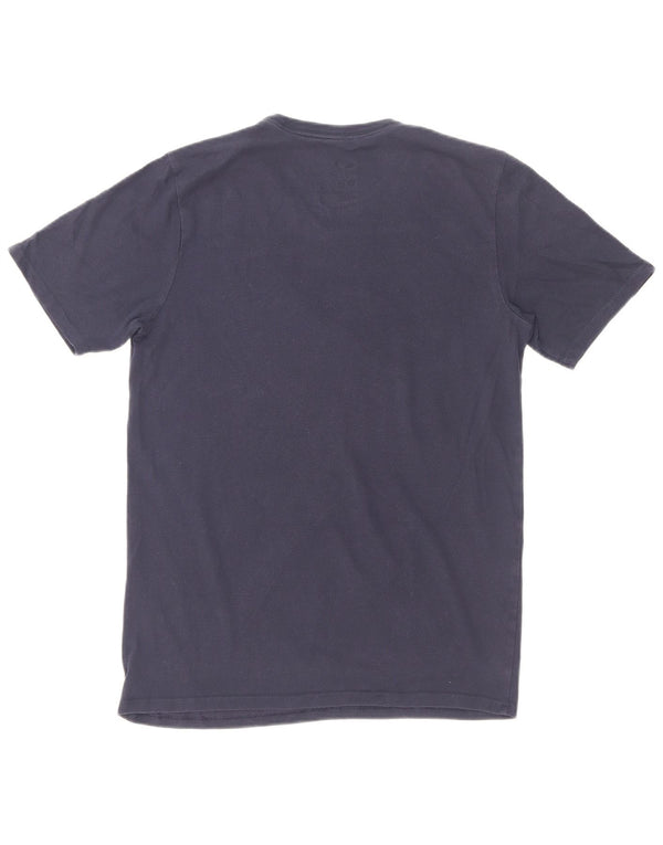 Nike Mens Athletic Cut T-Shirt Top Petit Bleu Marine Coton