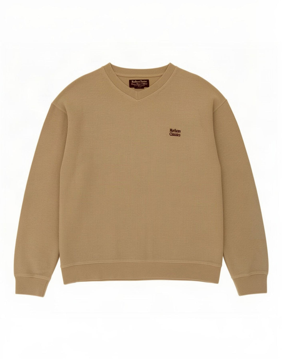 Marlboro Classics Haut à manches longues pour homme en coton kaki Taille L
