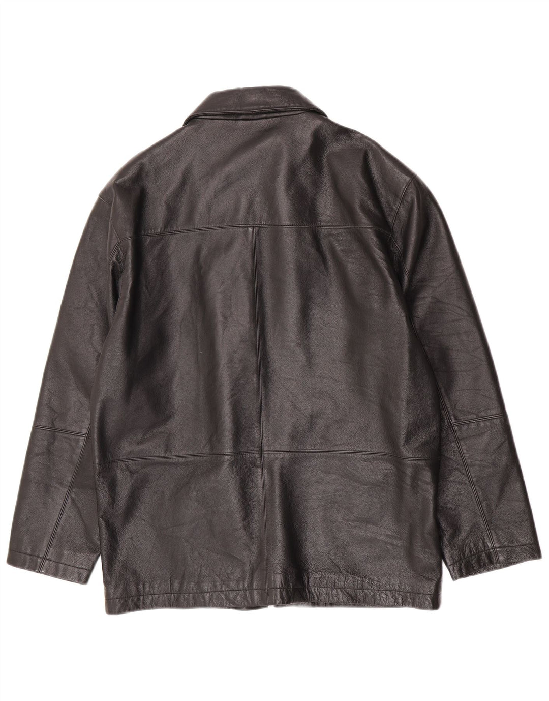 Angelo Litrico Veste en cuir pour homme UK 36 Petit cuir noir