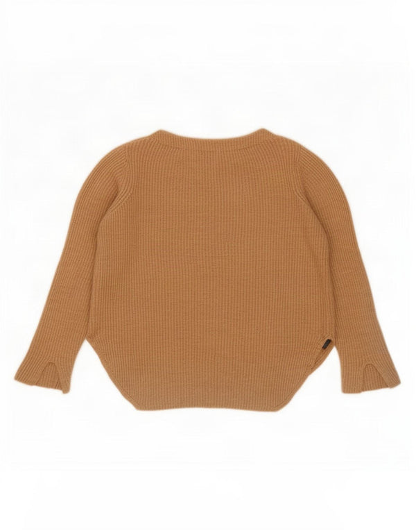 Marks & Spencer Pull surdimensionné à col bateau pour femme UK 14 Large Beige