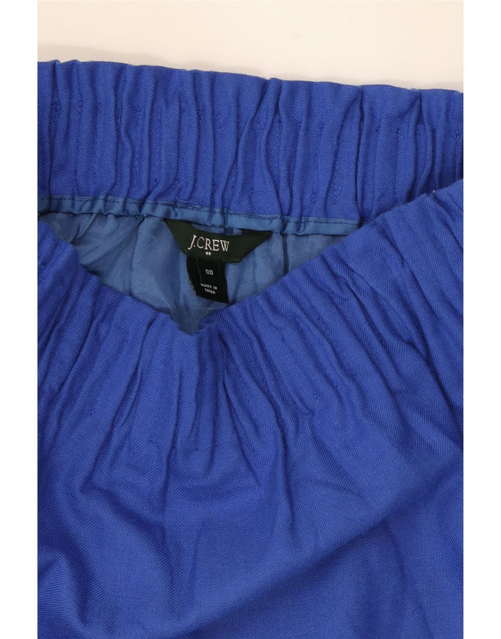 J. CREW Womens A-Line Skirt US 00 2XS W23  Blue Wool Vintage J. Crew and Second-Hand J. Crew from Messina Hembry 
