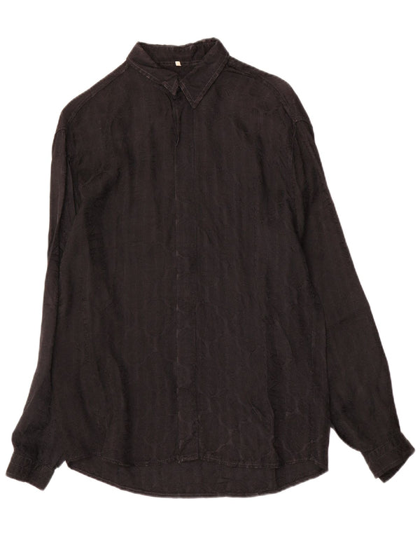 Chemise Homme Azzurra Small Noir Géométrique