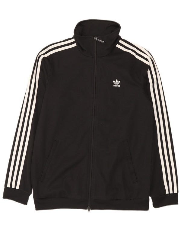 Adidas Veste de survêtement pour femme UK 10 Petit coton noir
