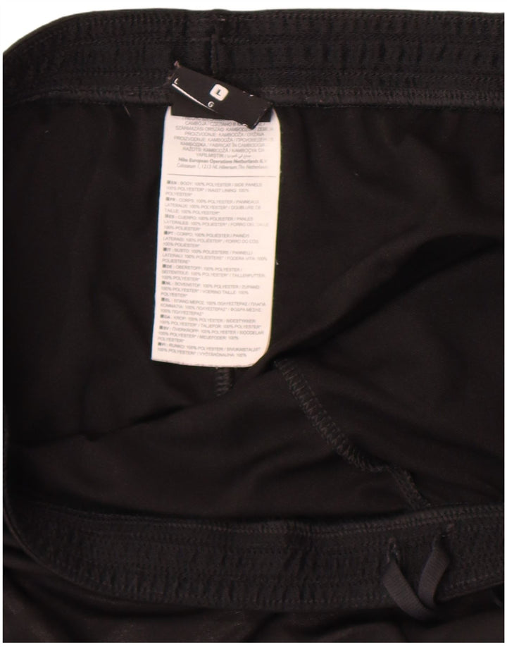 Short de sport Nike pour hommes, grand, noir, polyester