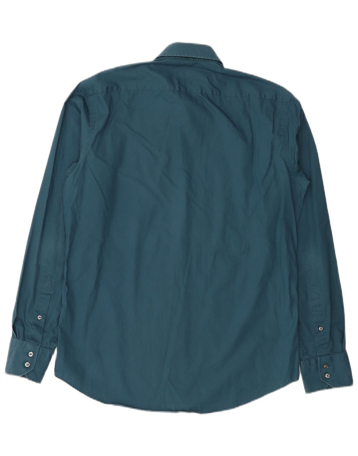 Hugo Boss Chemise Regular Fit Homme Taille 39 Bleu Moyen Coton