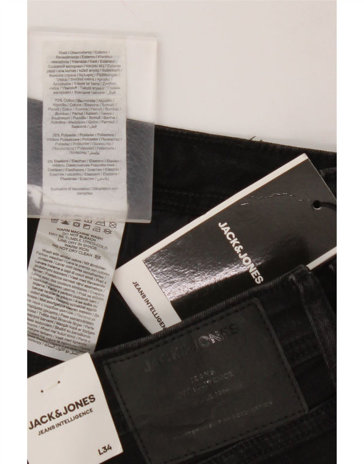JACK & JONES Jean Skinny Tom W32 L34 Homme Noir Coton