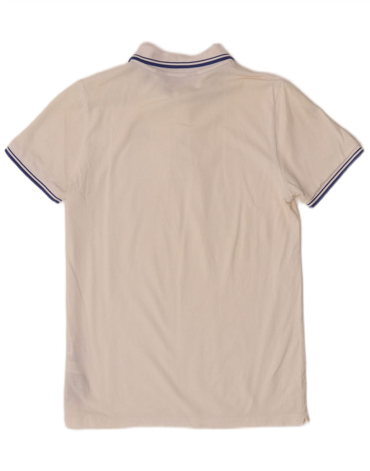 Kappa Polo Homme Blanc Moyen Coton