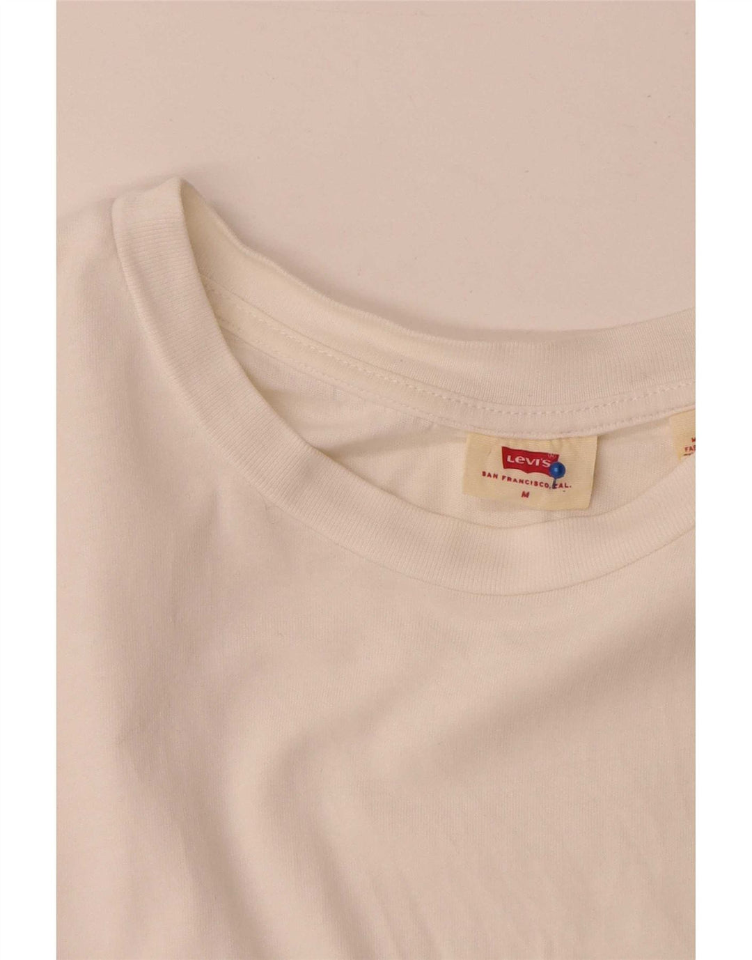 Levi's T-Shirt Homme Blanc Moyen Coton