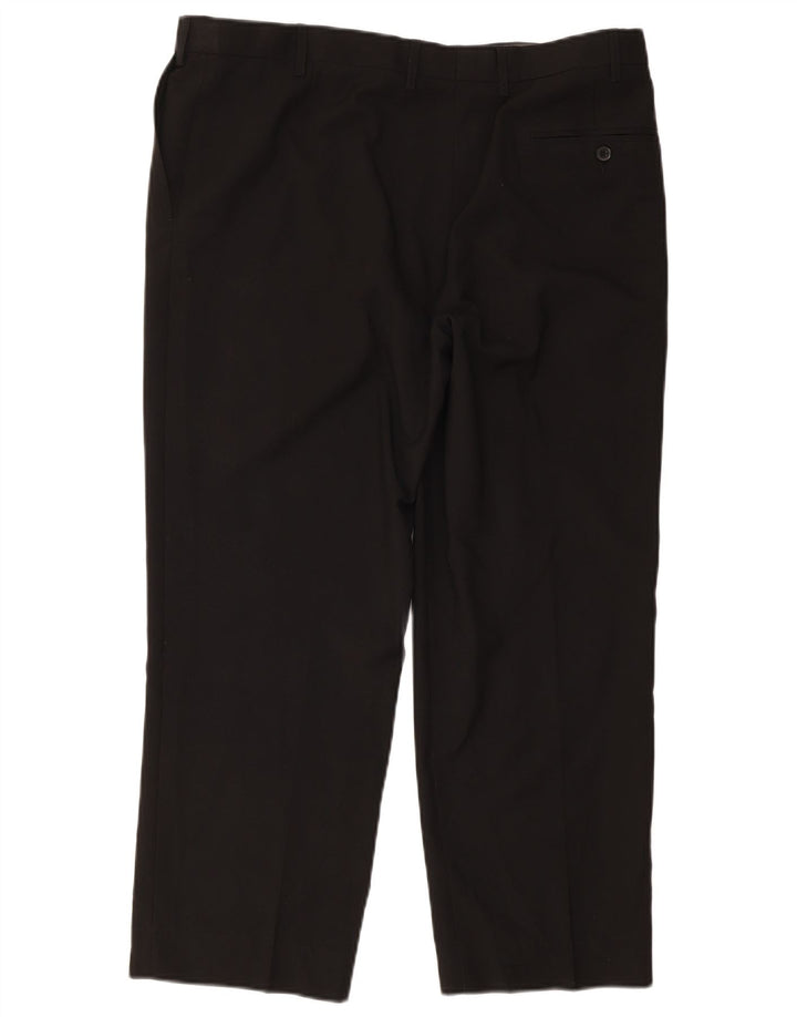 Marks & Spencer Pantalon de costume coupe classique pour femme W38 L29 Noir Polyester