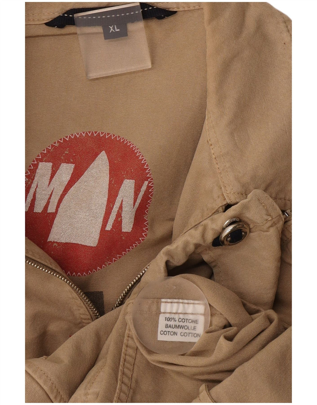Murphy & Nye Veste Bomber Homme UK 42 XL Coton Beige