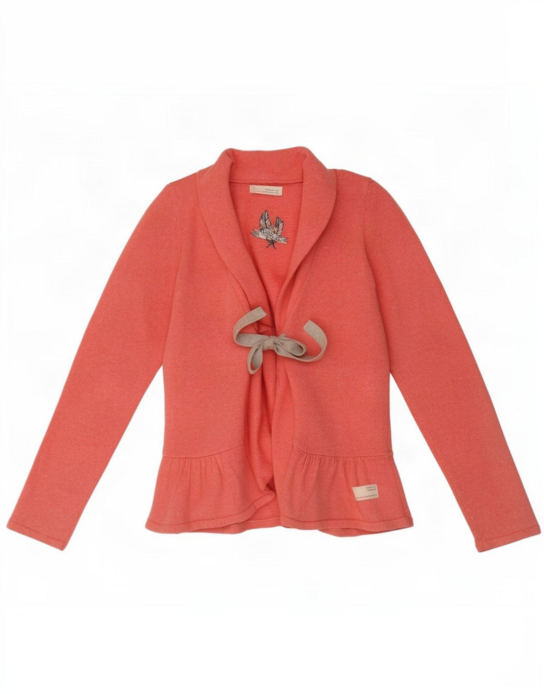 Odd Molly Womens Cardigan Sweater Taille 2 Coton moucheté rose moyen