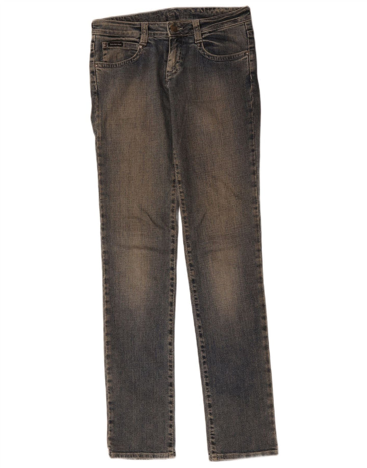Calvin Klein Jean Slim Femme W27 L34 Bleu Coton