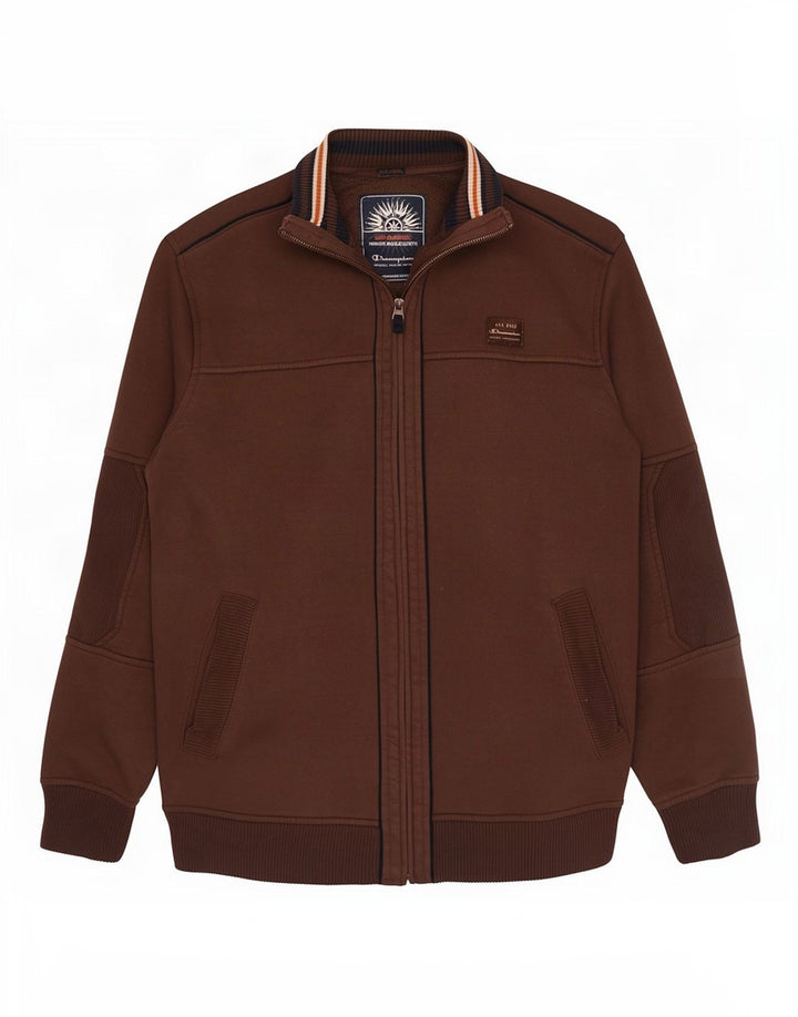 Champion Veste de survêtement pour homme 2XL en coton marron