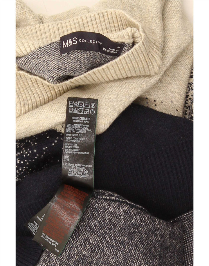 Marks & Spencer Pull col roulé pour homme UK 14 Medium Multicolore