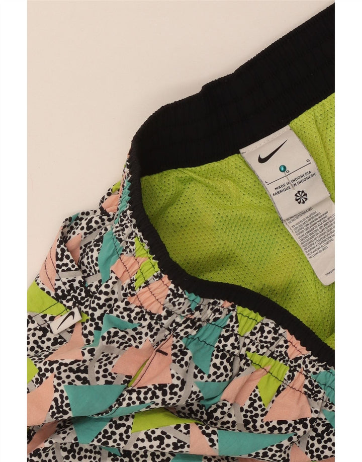 Nike Short de bain pour homme en polyamide géométrique multicolore
