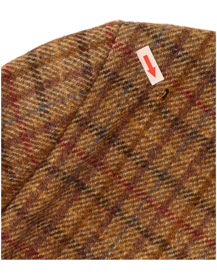 Harris Tweed Veste Blazer 3 Boutons pour Homme UK 40 Grand Carreau Marron