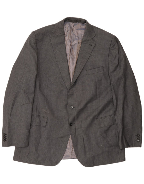 Marks & Spencer Veste Blazer 2 Boutons Homme UK 46 XL Laine Grise