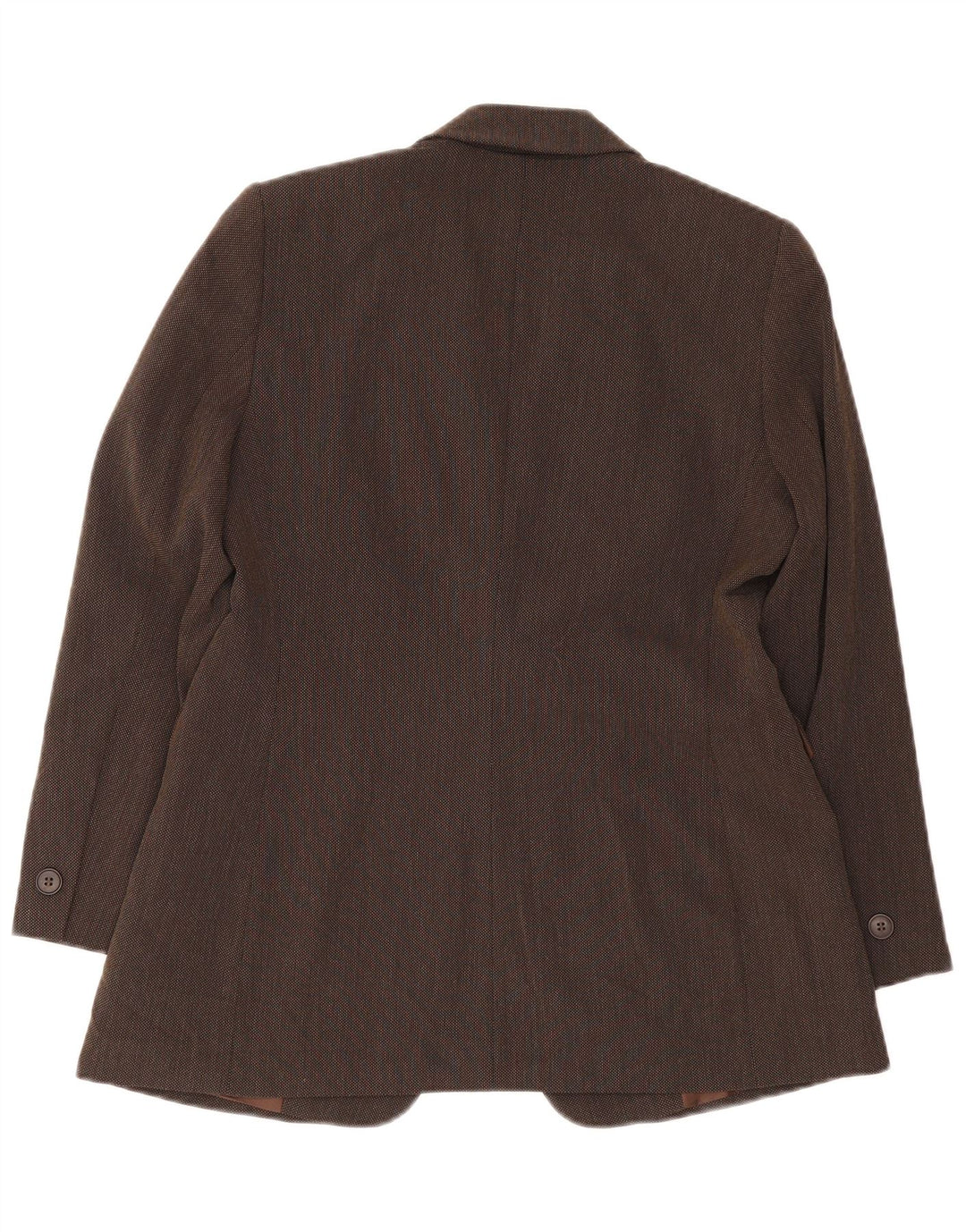 Marks & Spencer Veste blazer à 1 bouton pour femme UK 14 Large Marron Viscose
