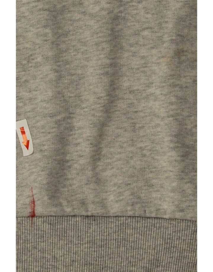 Superdry Sweat-shirt surdimensionné pour femme UK 16 Large Gris Coton