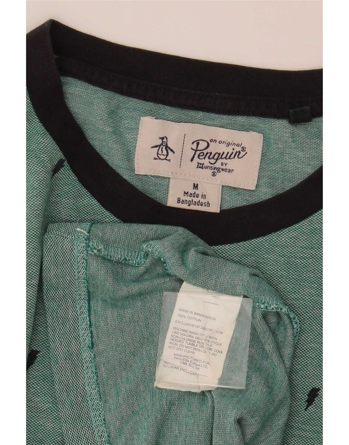 Penguin T-Shirt Homme Vert Moyen Coton
