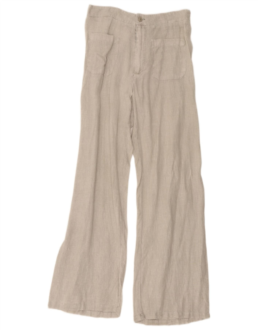 Zara Pantalon décontracté à jambe large pour femme Medium W28 L32 Gris