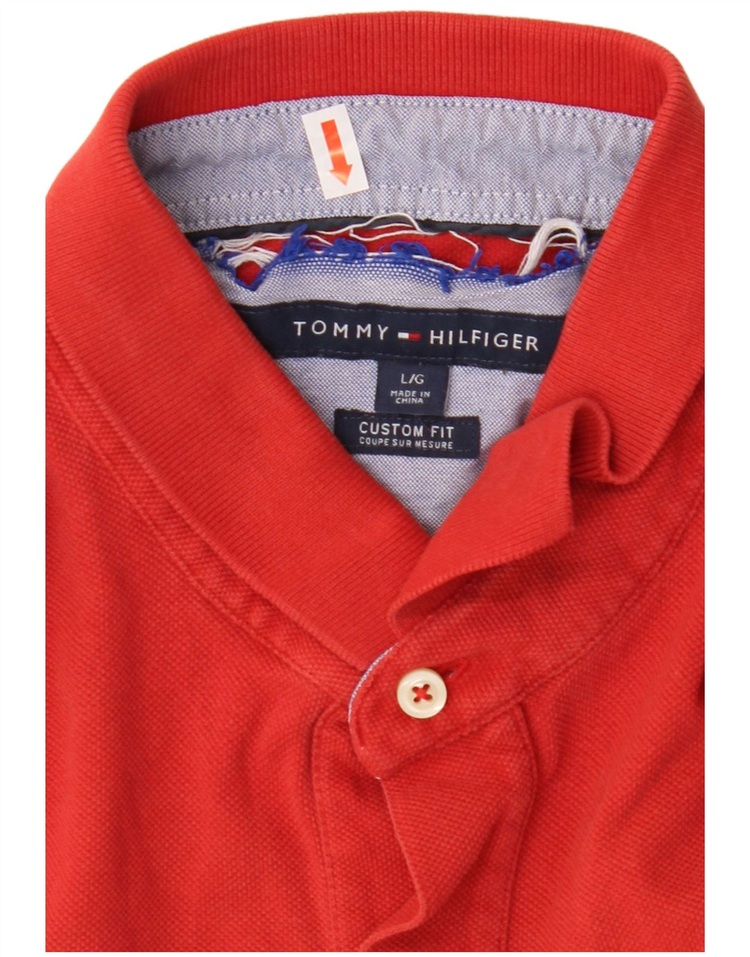TOMMY HILFIGER Polo sur mesure pour homme Large Rouge