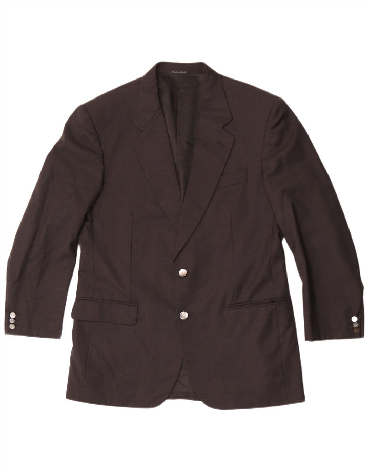 Pierre Cardin Veste Blazer 2 Boutons Homme IT 50 Grande Laine Grise