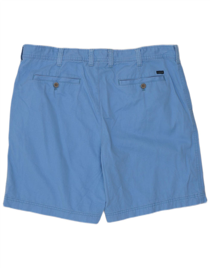Izod Short Chino Homme W40 XL Bleu Coton