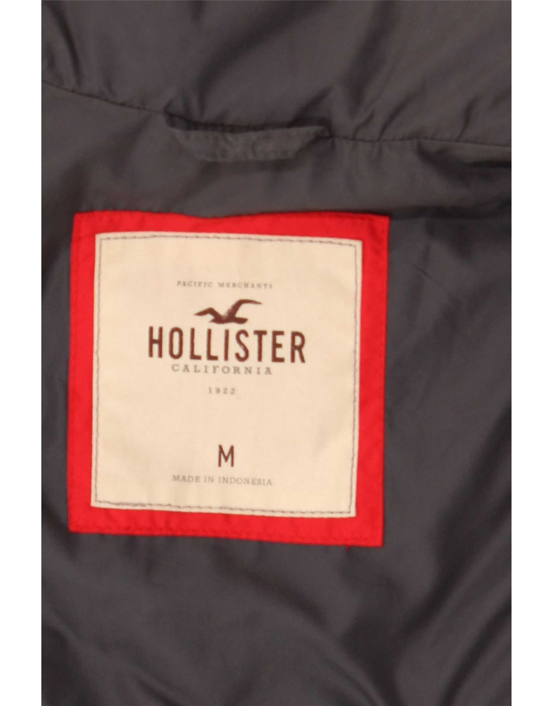 Hollister Gilet rembourré pour femme UK 12 Gris moyen Polyester