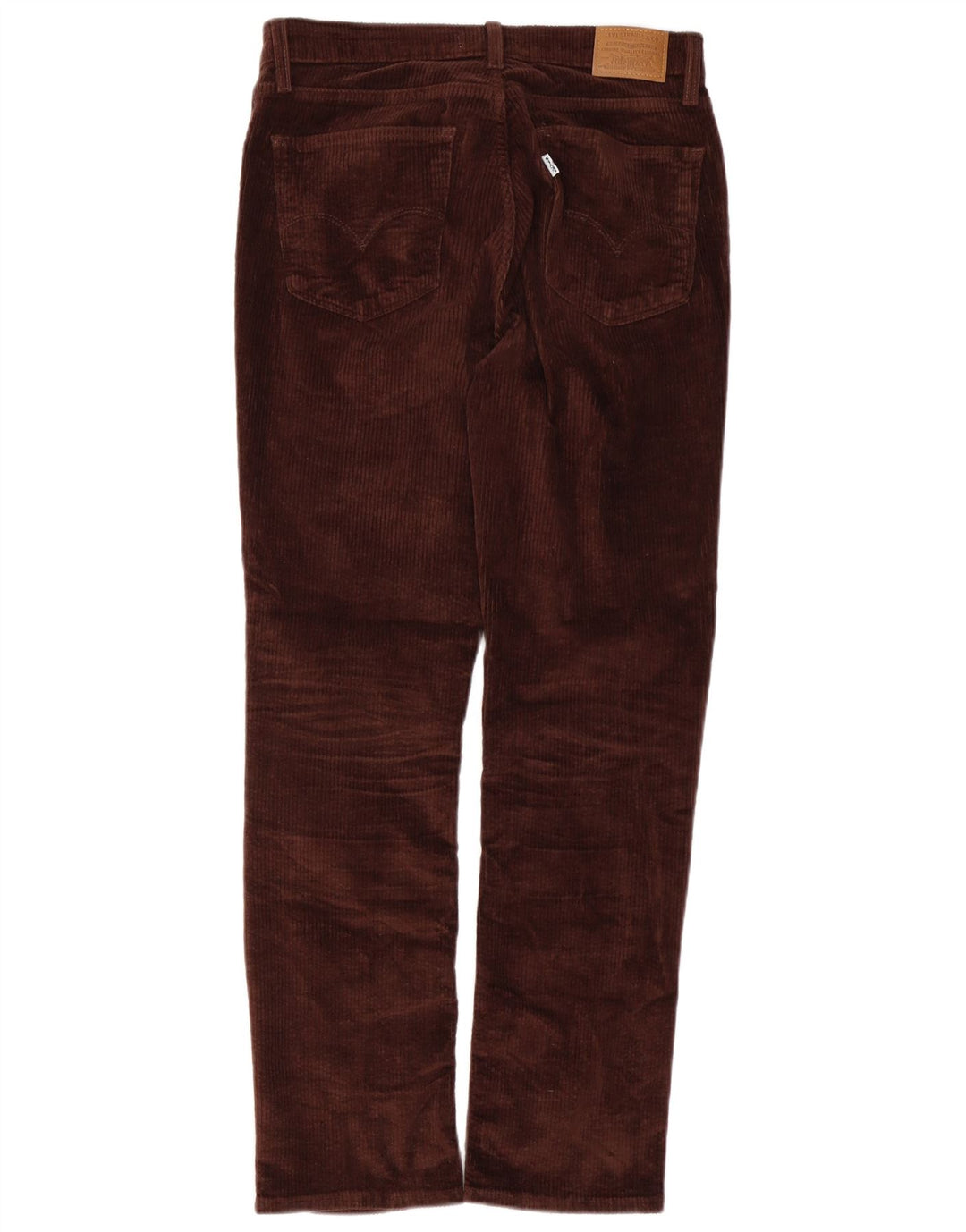 LEVI'S Pantalon droit femme en velours côtelé W29 L30 Marron Coton