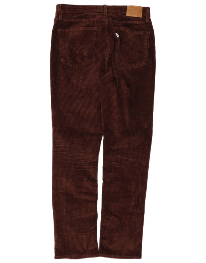 LEVI'S Pantalon droit femme en velours côtelé W29 L30 Marron Coton