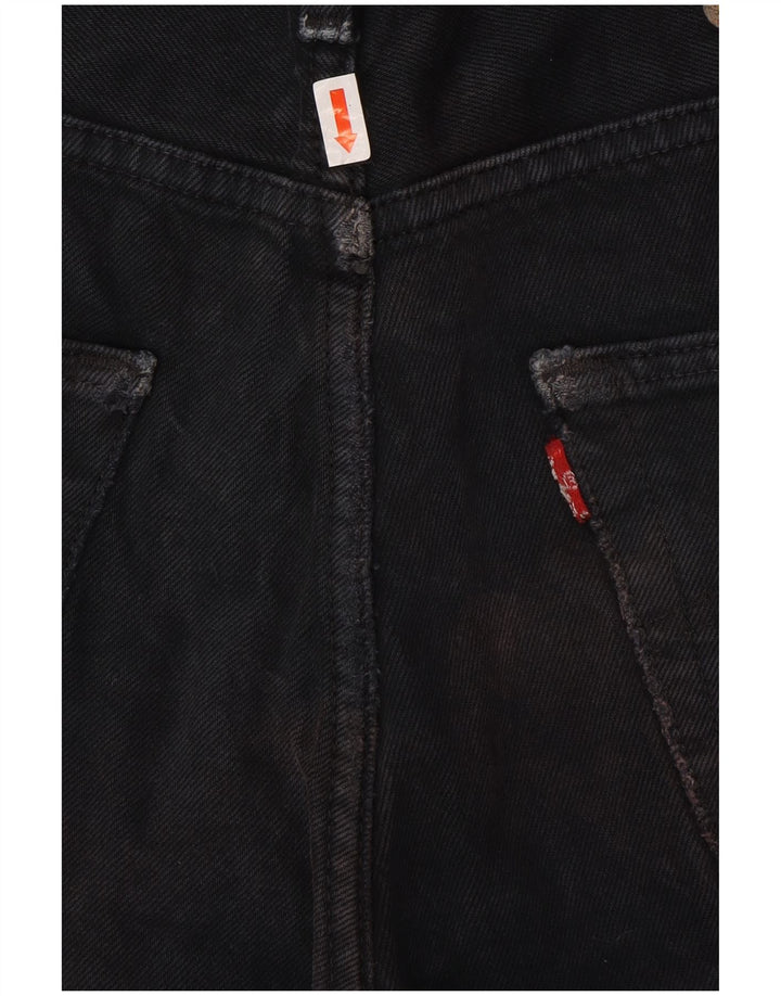 LEVI'S Short en Jean 501 Homme W32 Noir Moyen Coton