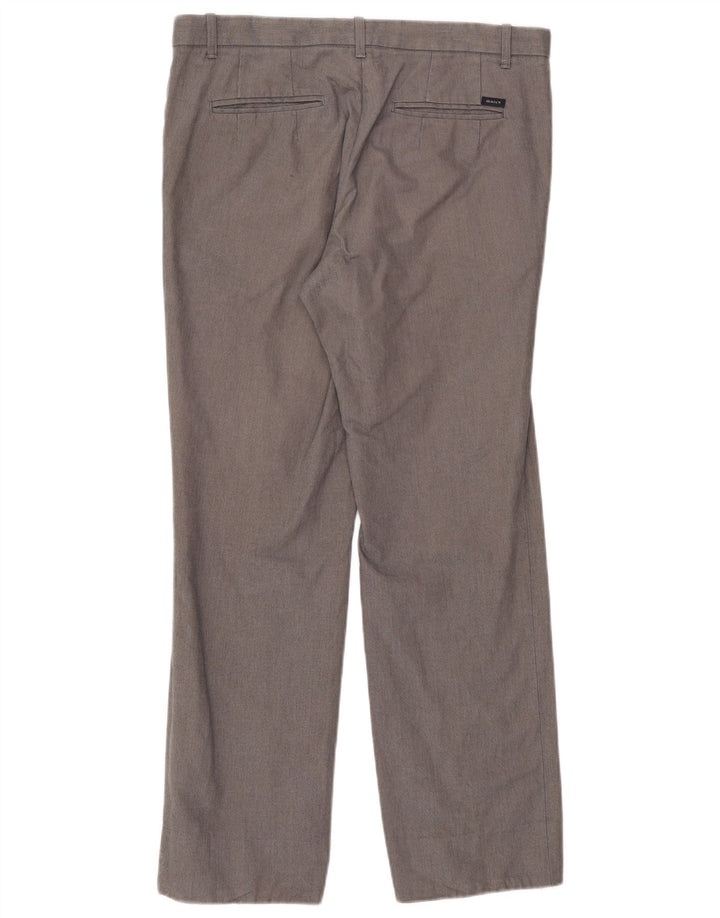 Gant Pantalon Chino Droit Homme W33 L31 Gris Coton