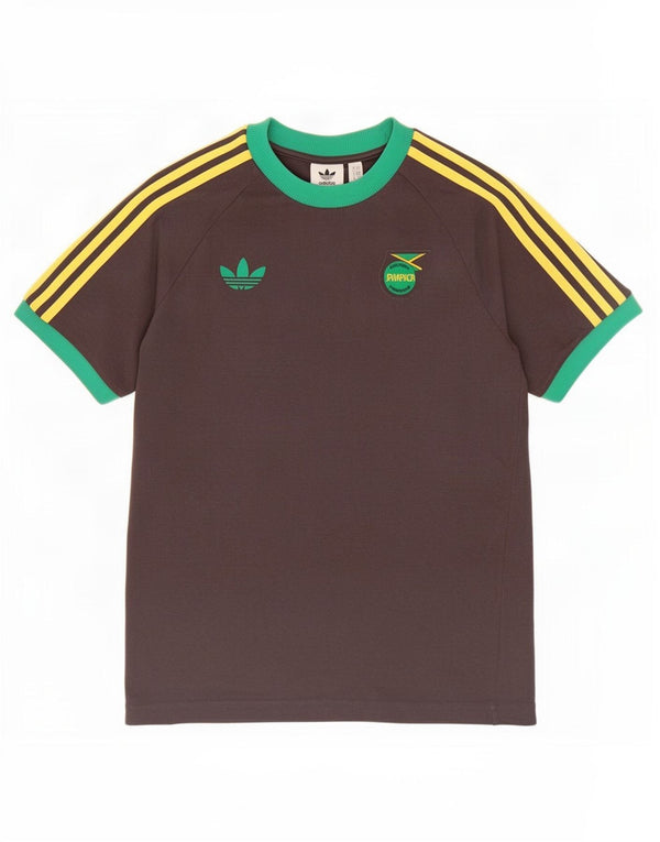 Adidas T-Shirt Jamaica Homme Gris Moyen Colourblock Coton