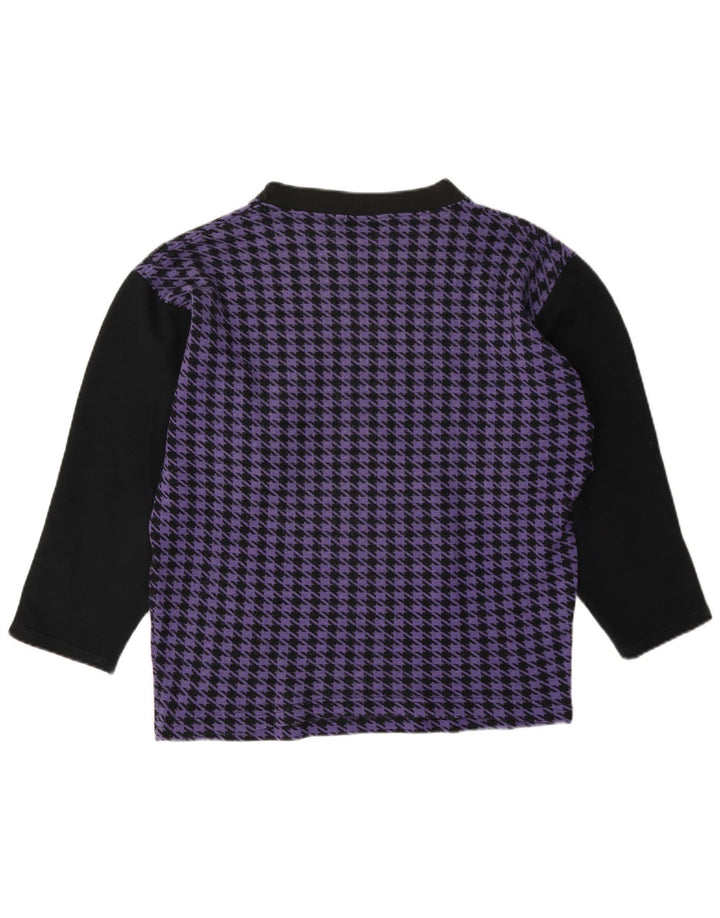 Gymnasium Haut à manches longues pour femme UK 44 Pied-de-poule Violet moyen