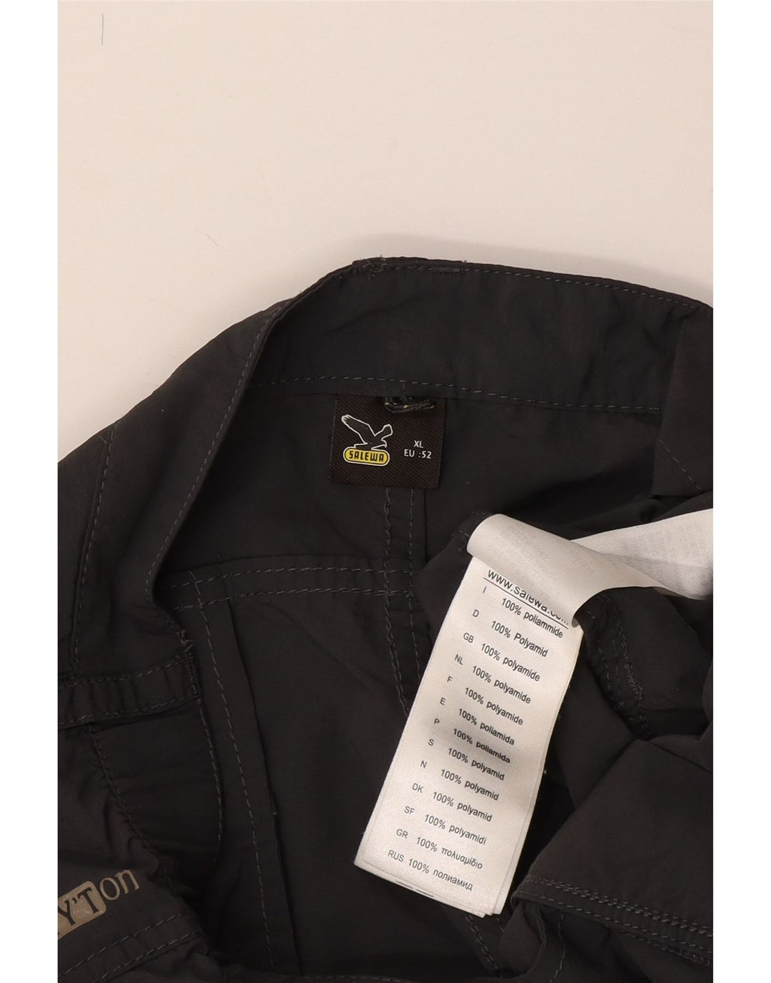 SALEWA Short Cargo Homme IT 52 XL W38 Gris Polyamide