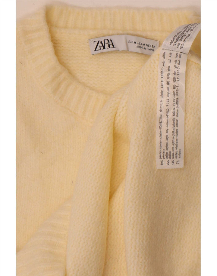 Zara Femme Débardeur UK 12 Medium Off White Polyester