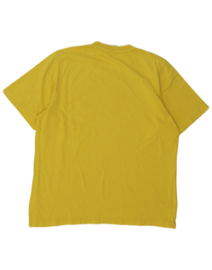 Adidas T-Shirt Homme Haut Large Jaune Coton