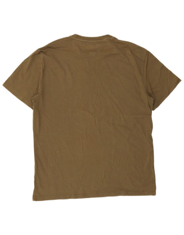Tommy Hilfiger T-shirt graphique pour hommes, grand coton kaki