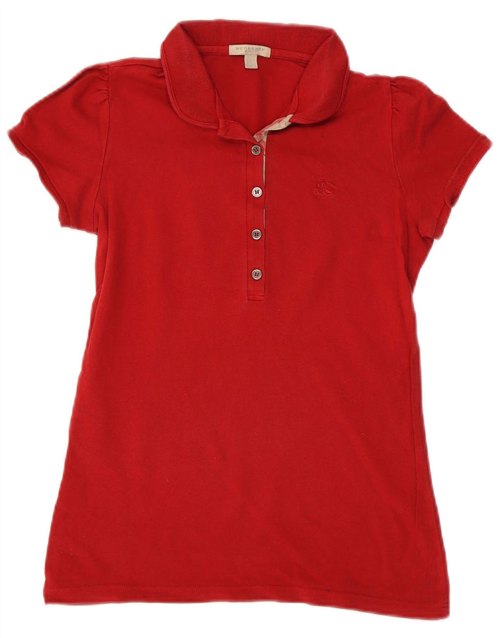 Burberry Polo BRIT Femme UK 12 Rouge Moyen
