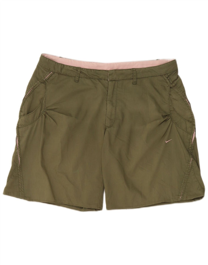 Nike Short Chino Femme UK 12 Medium W32 Kaki Coton
